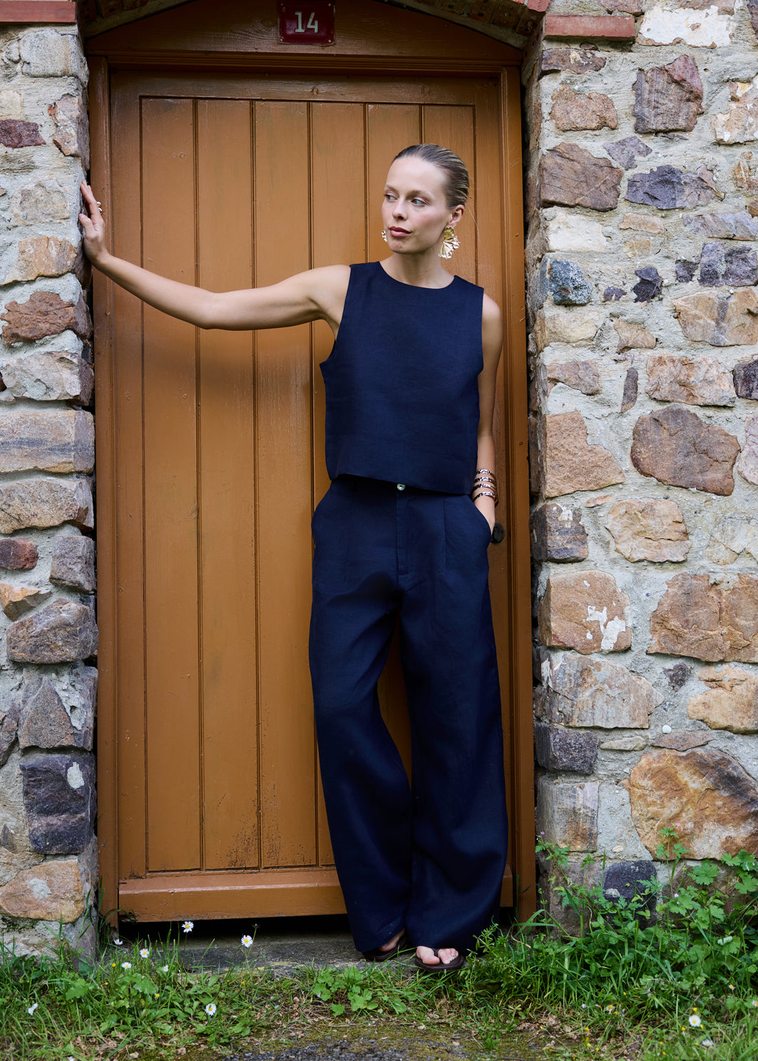 Eclipse %100 Keten Pantolon