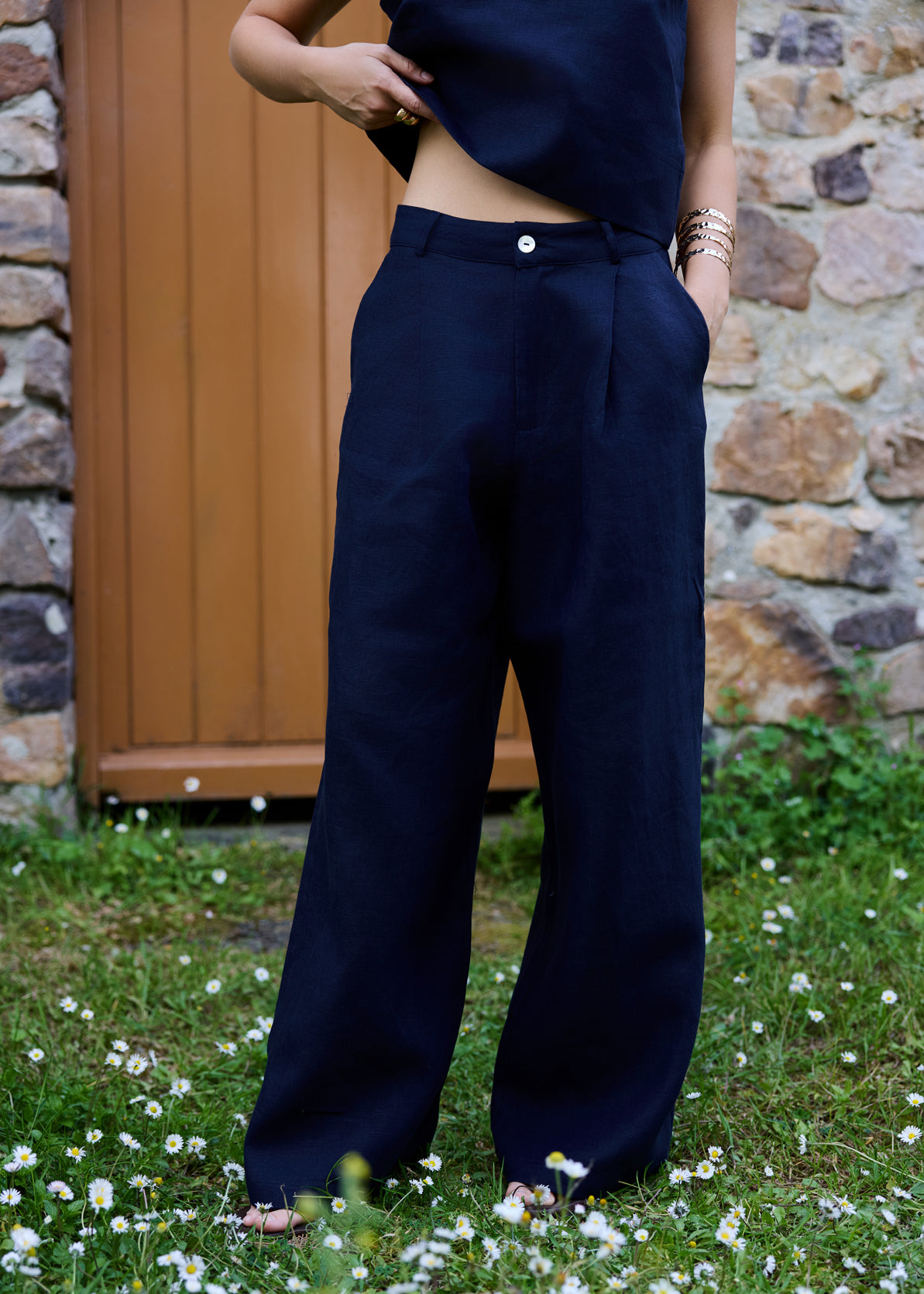 Eclipse %100 Keten Pantolon