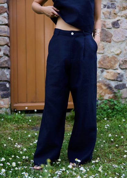 Eclipse %100 Keten Pantolon