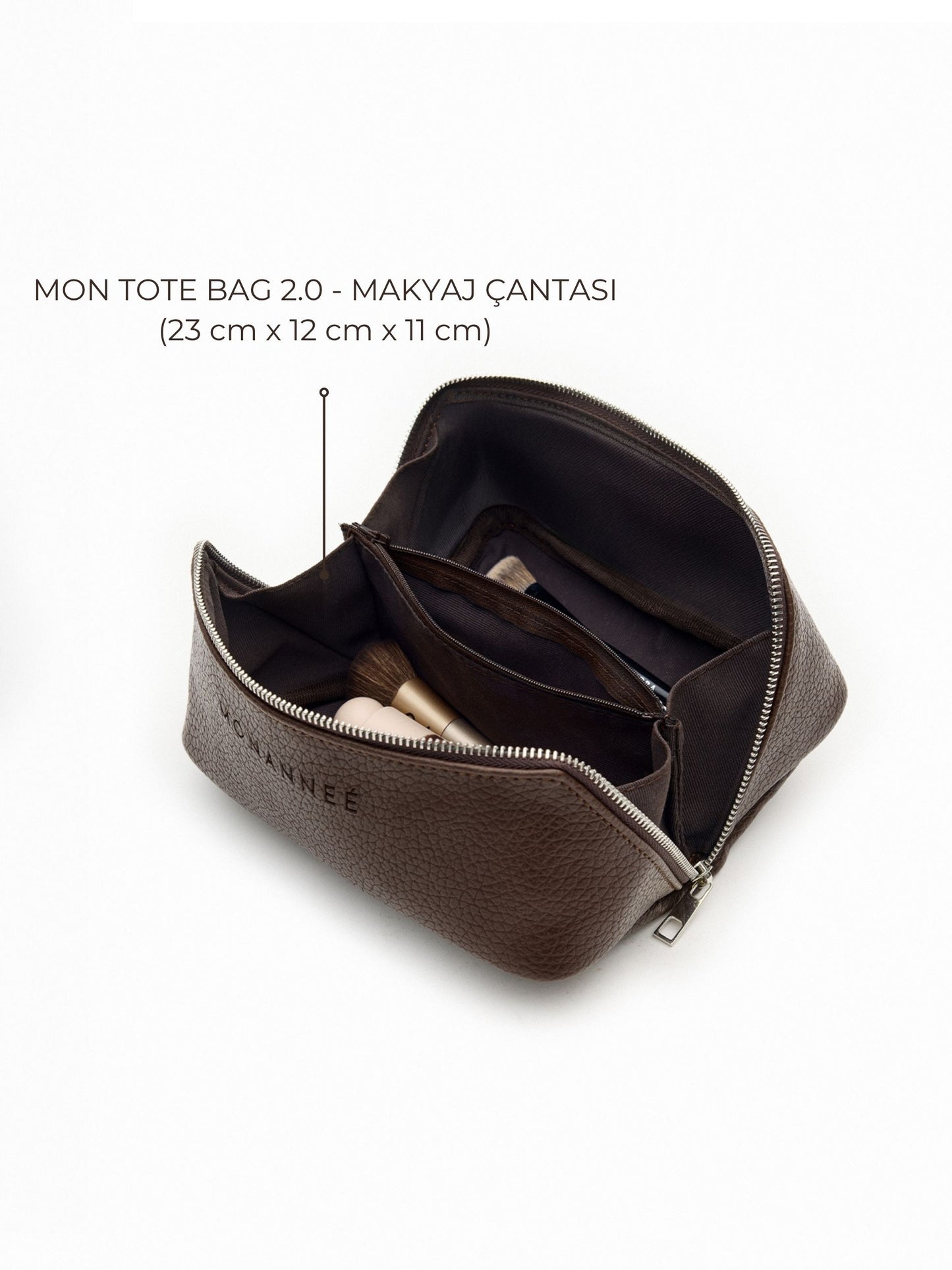MONBAG 2.0 Makyaj Çantası Kahverengi