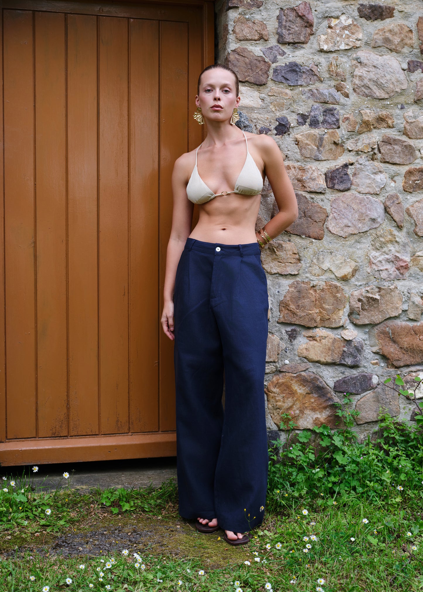 Eclipse %100 Keten Pantolon