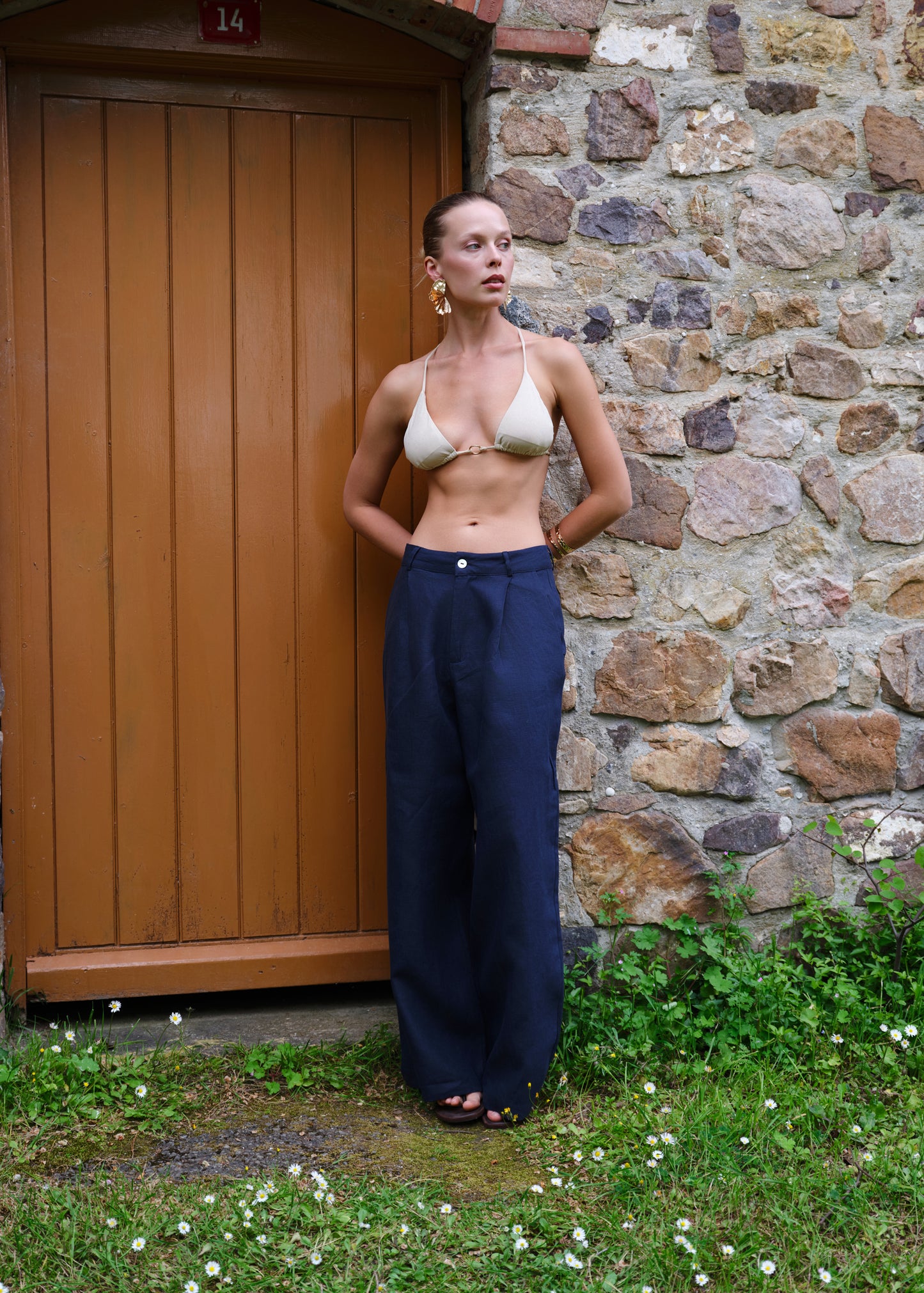 Eclipse %100 Keten Pantolon
