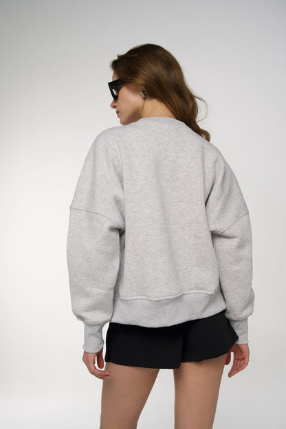 Nakışlı Basic Sweatshirt