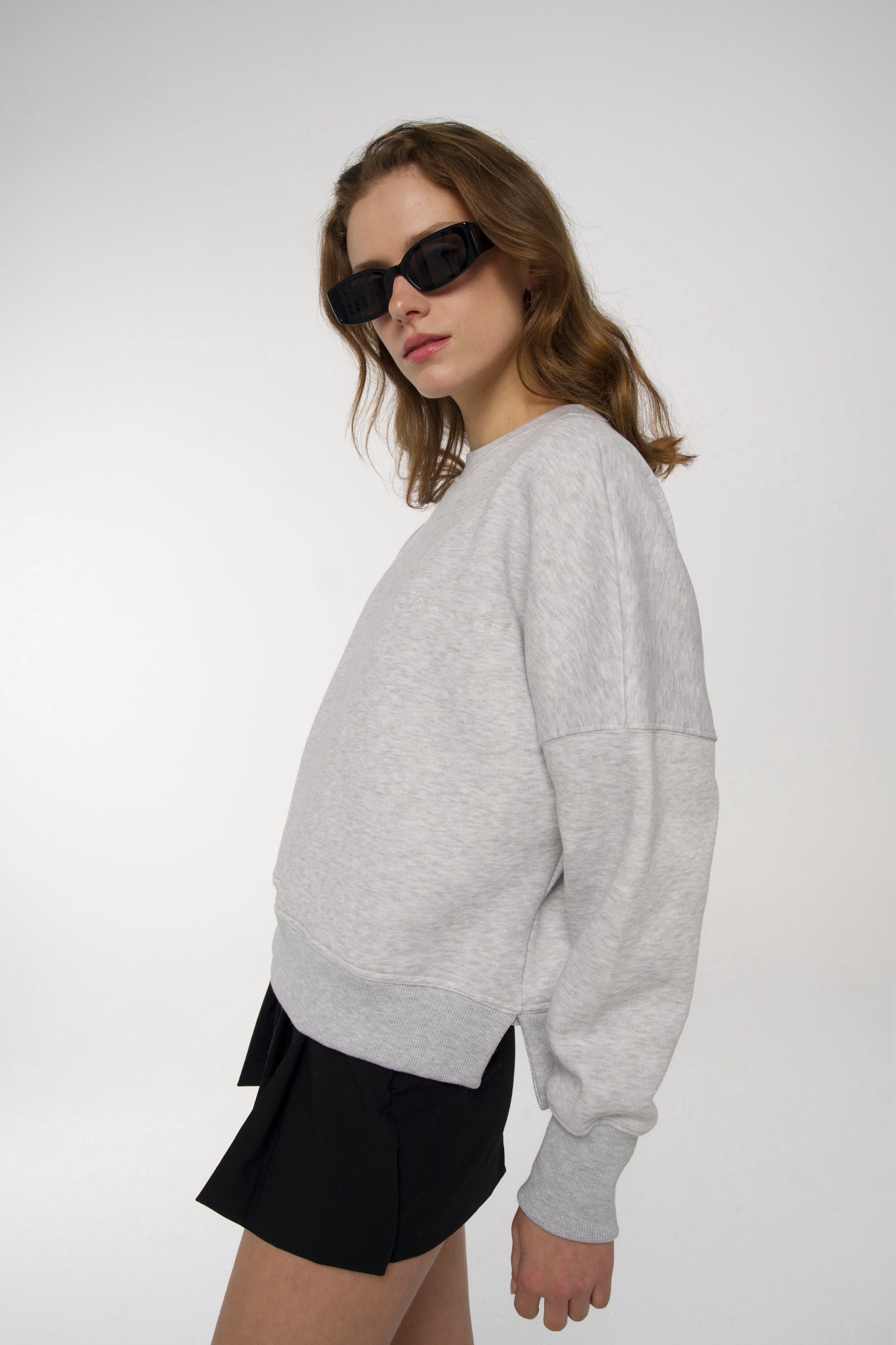 Nakışlı Basic Sweatshirt