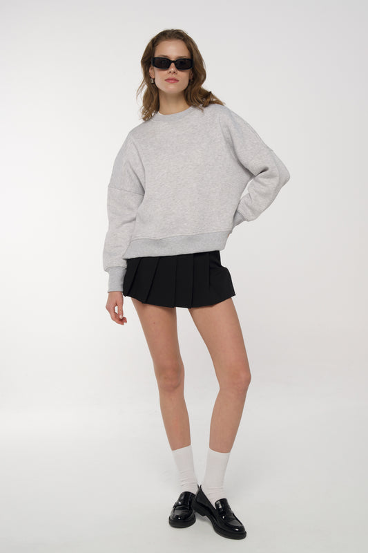 Nakışlı Basic Sweatshirt