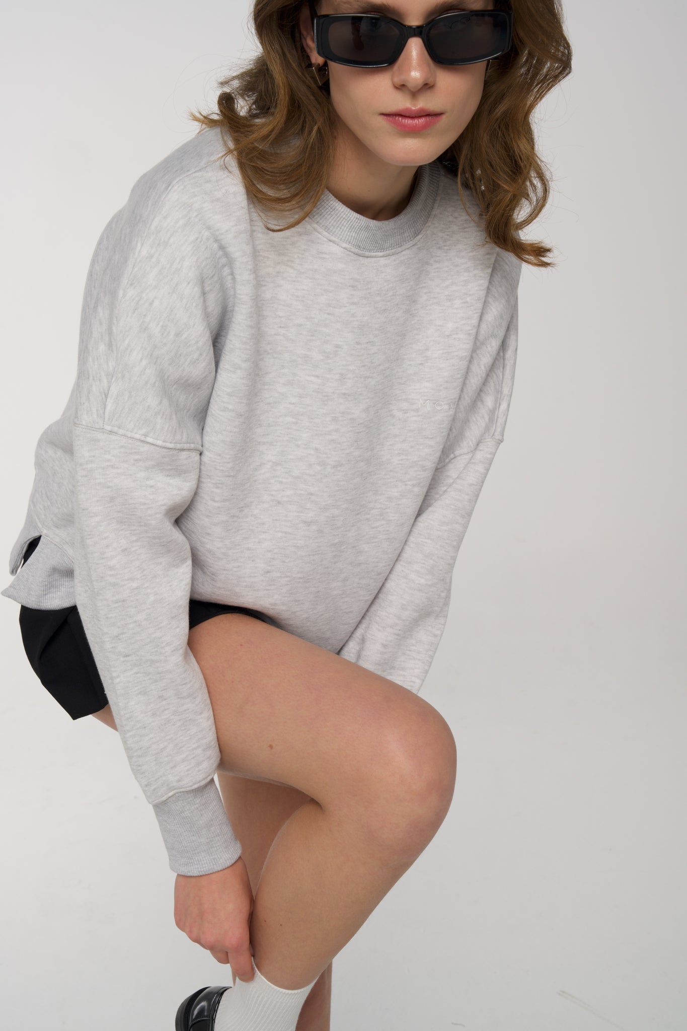 Nakışlı Basic Sweatshirt