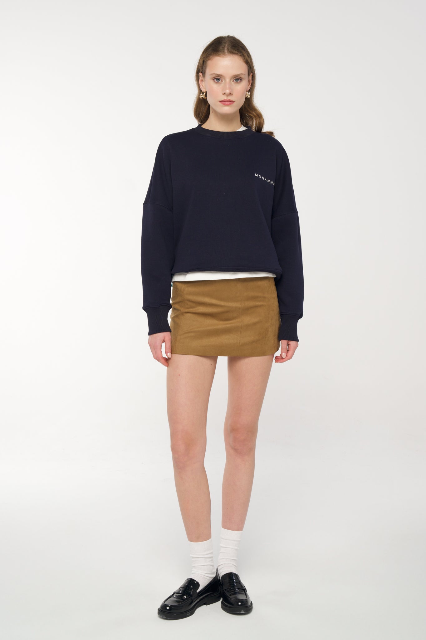 Nakışlı Basic Sweatshirt